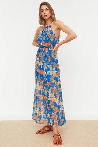 Robe longue - Bleu marine