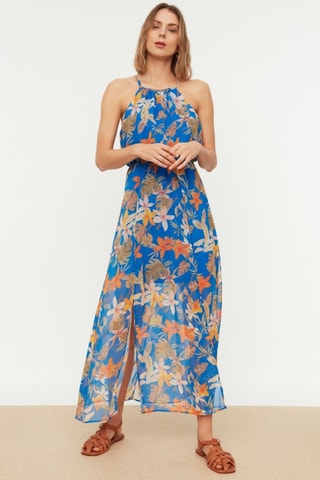 Robe longue - Bleu marine