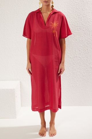 Robe de plage - Fuchsia