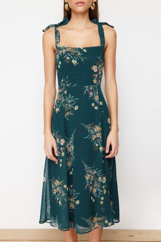 Robe midi - Vert