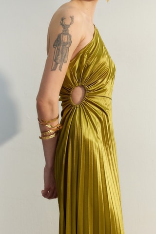 Robe asymétrique - Vert clair