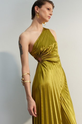Robe asymétrique - Vert clair