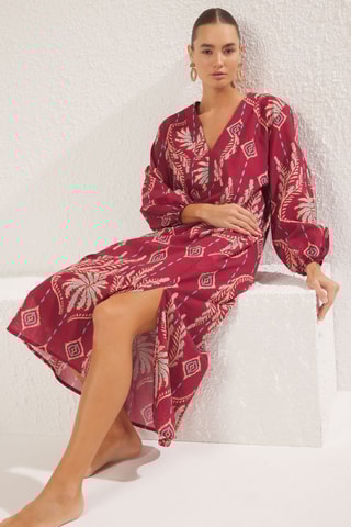 Robe de plage - Bordeaux
