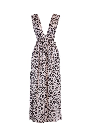 Robe de plage - Ecru et noir