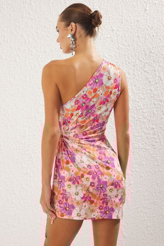 Robe asymétrique - Rose
