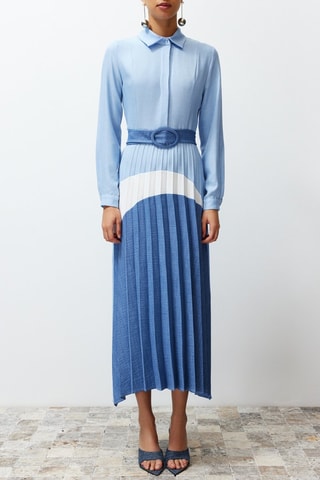 Robe chemise - Bleu