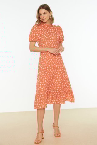 Robe midi - Orange