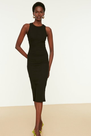 Robe fourreau - Noir