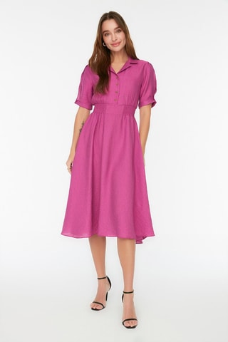 Robe midi - Rose