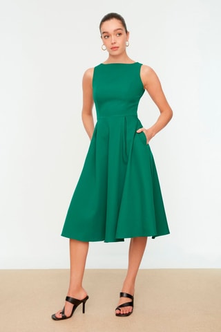 Robe midi - Vert