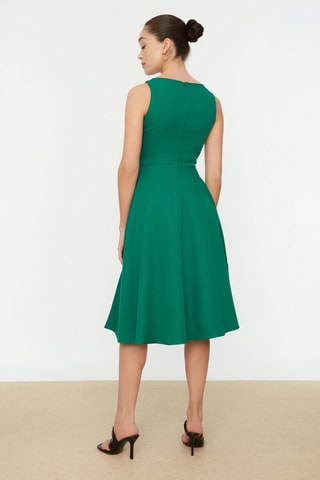 Robe midi - Vert