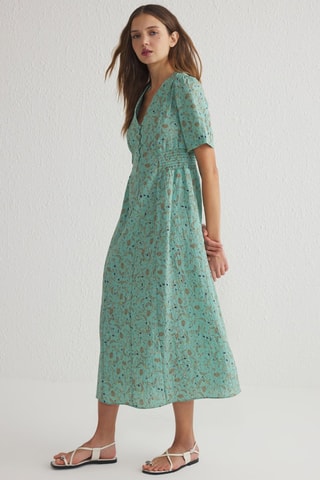 Robe midi - Vert