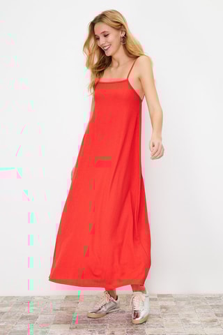 Robe longue - Rouge