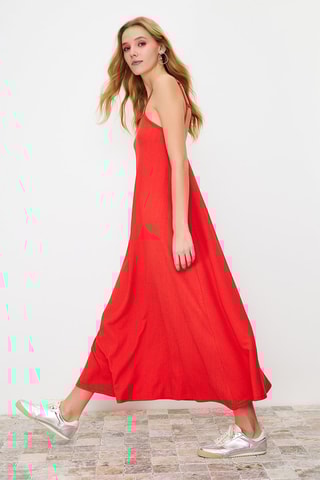 Robe longue - Rouge