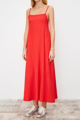 Robe longue - Rouge