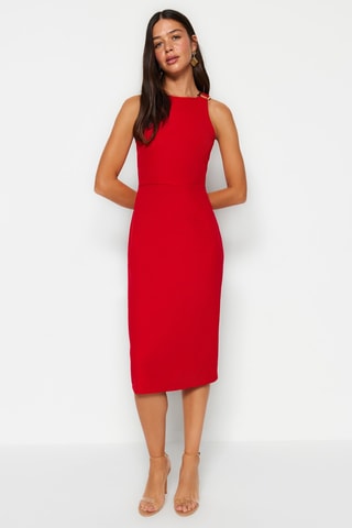 Robe droite - Rouge