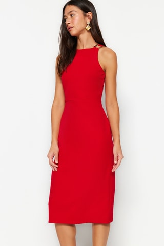 Robe droite - Rouge