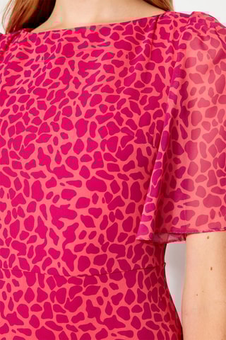 Robe midi - Fuchsia