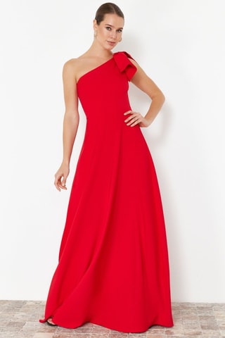 Robe asymétrique - Rouge