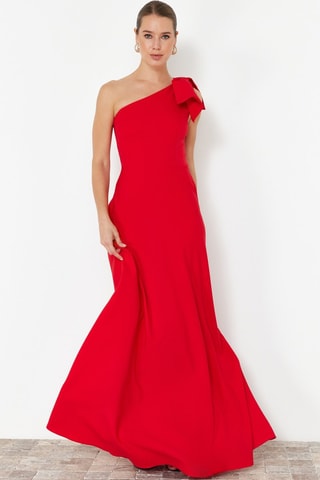 Robe asymétrique - Rouge