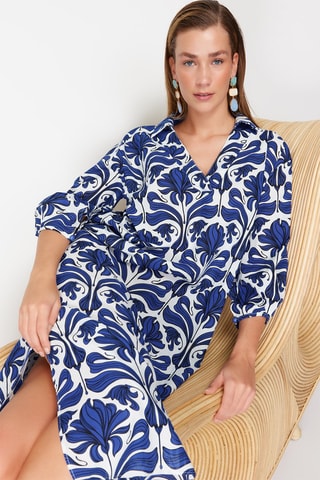 Robe droite - Bleu marine
