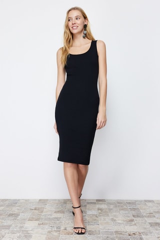 Robe fourreau - Noir