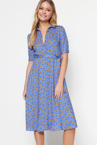 Robe chemise - Bleu