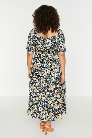 Robe midi - Bleu marine