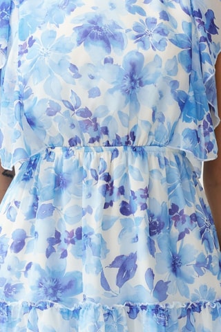 Robe volantée - Bleu