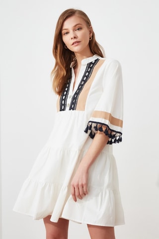 Robe trapèze - Blanc