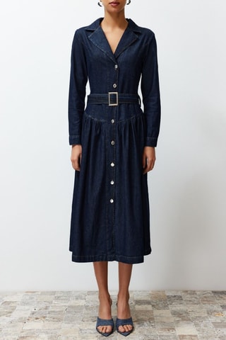 Robe longue - Bleu