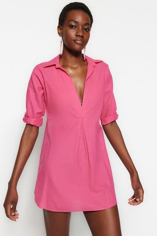 Robe droite - Vieux Fuchsia