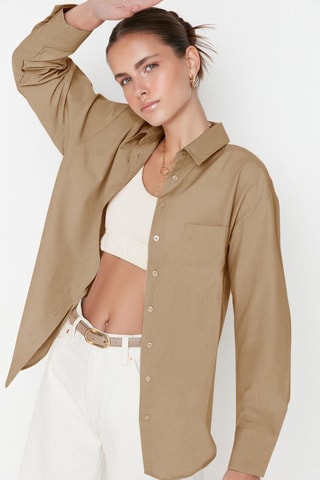 Chemisier wide fit - Sable