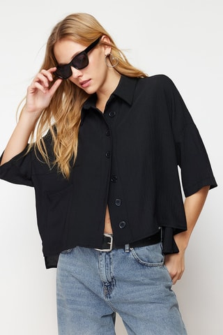 Chemisier oversize - Noir