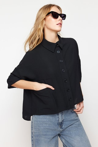 Chemisier oversize - Noir