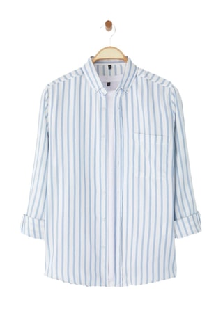 Chemise regular - Bleu-gris