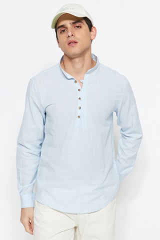 Chemise slim - Bleu