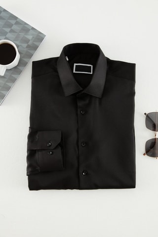 Chemise slim - Noir