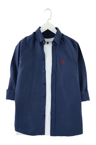 Chemise regular - Bleu marine