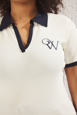 Polo regular - Ecru