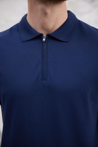 Polo regular - Bleu marine