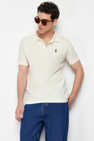 Polo regular - Beige clair