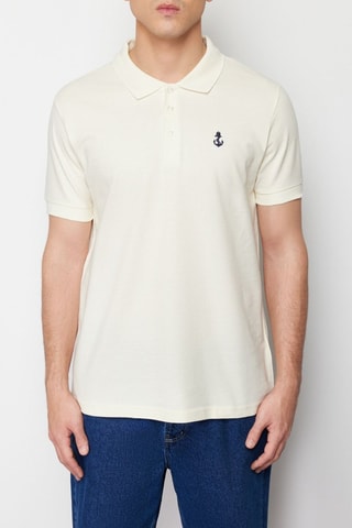 Polo regular - Beige clair