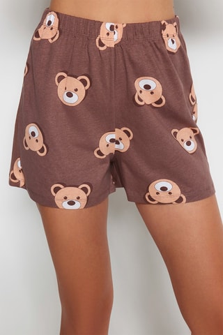 Pyjama taille haute - Marron