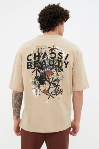 T-shirt oversize - Beige