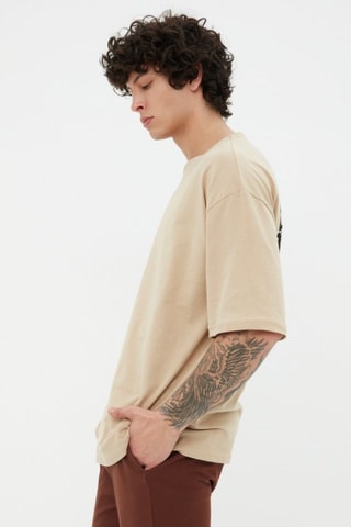T-shirt oversize - Beige
