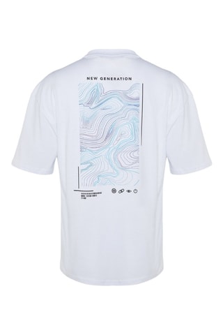 T-shirt oversize - Blanc