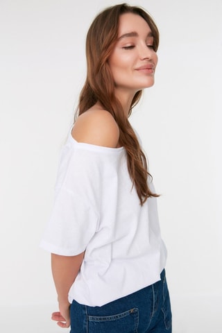 T-shirt oversize - Blanc