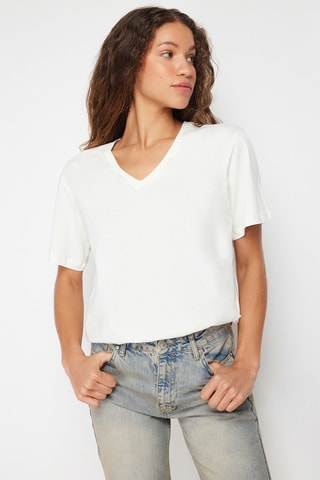 T-shirt oversize - Blanc