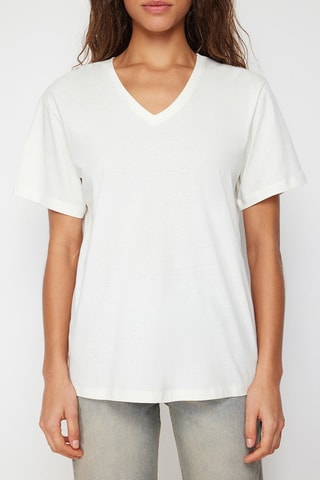 T-shirt oversize - Blanc
